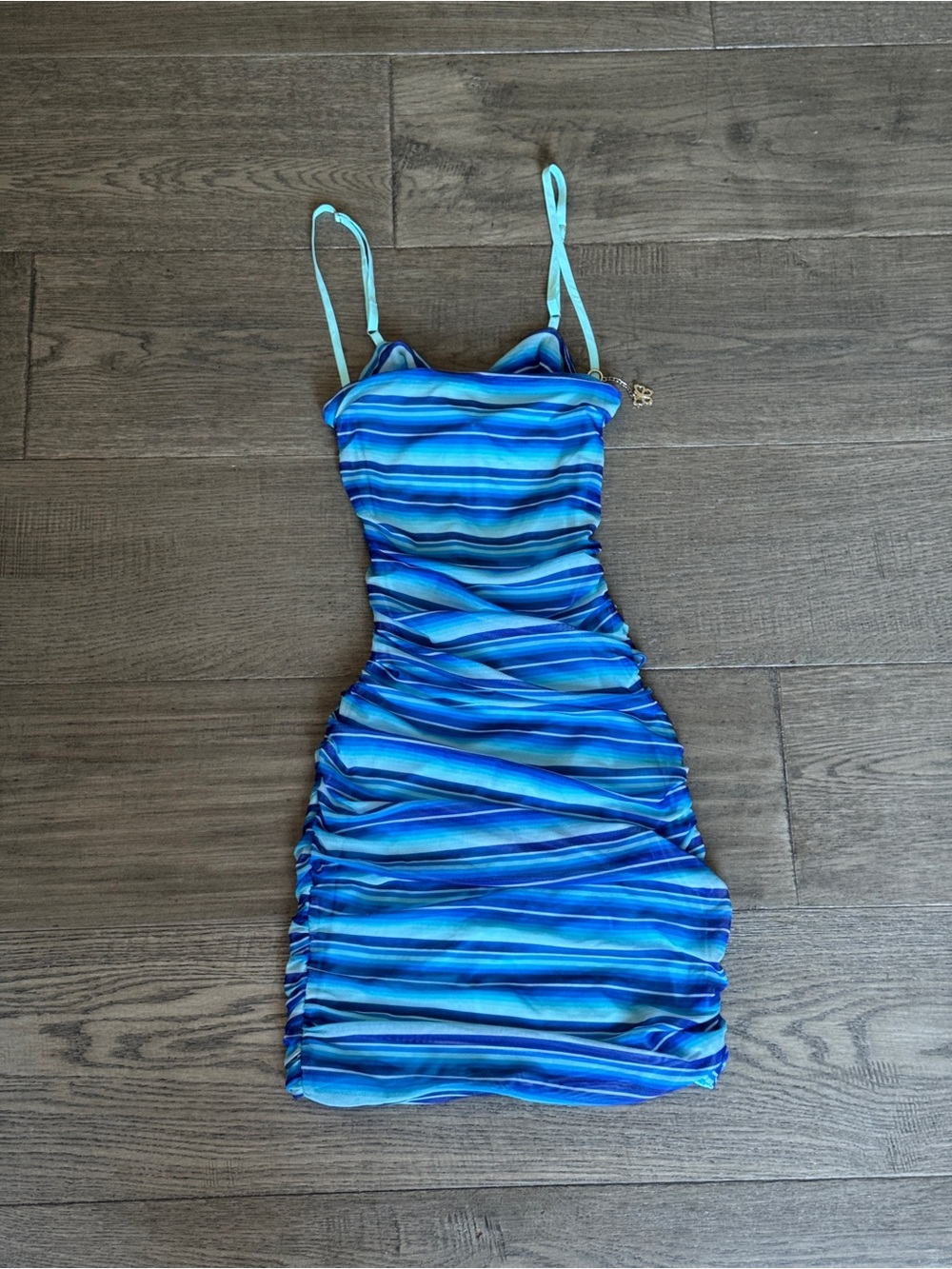 I.AM.GIA. Blue Striped Hali Dress in XS 💙🩵